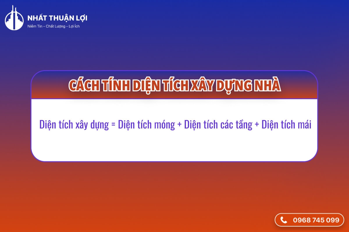 Cách tính diện tích xây dựng nhà tại TPHCM