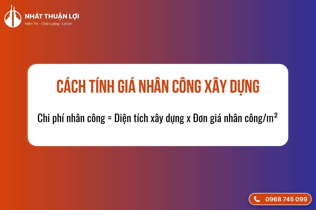 Công thức tính giá nhân công xây dựng Công thức tính giá nhân công xây dựng