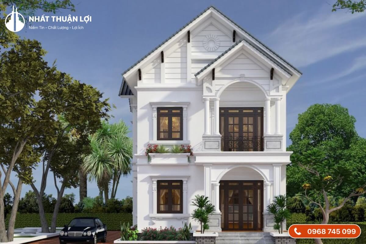 Mẫu nhà 2 tầng 100m2 biệt thự mini