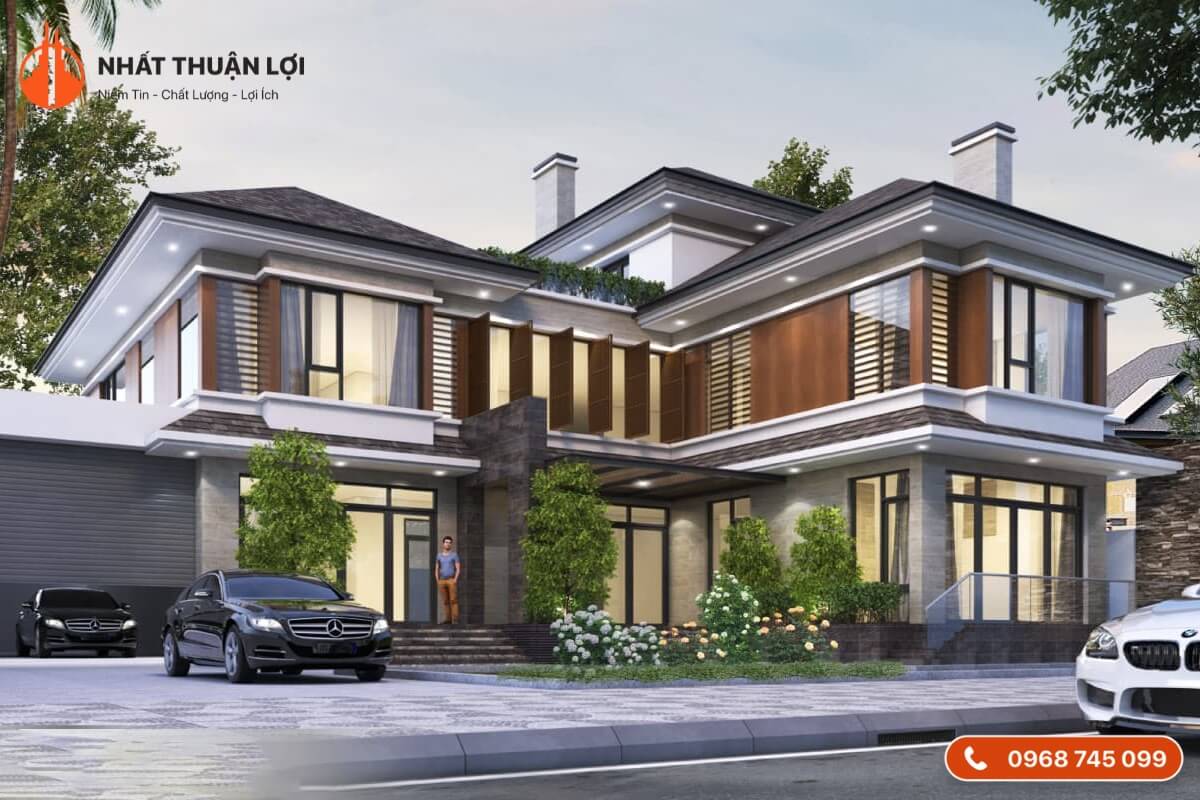 Mẫu nhà 2 tầng nông thôn chữ L Mẫu nhà 2 tầng nông thôn chữ L