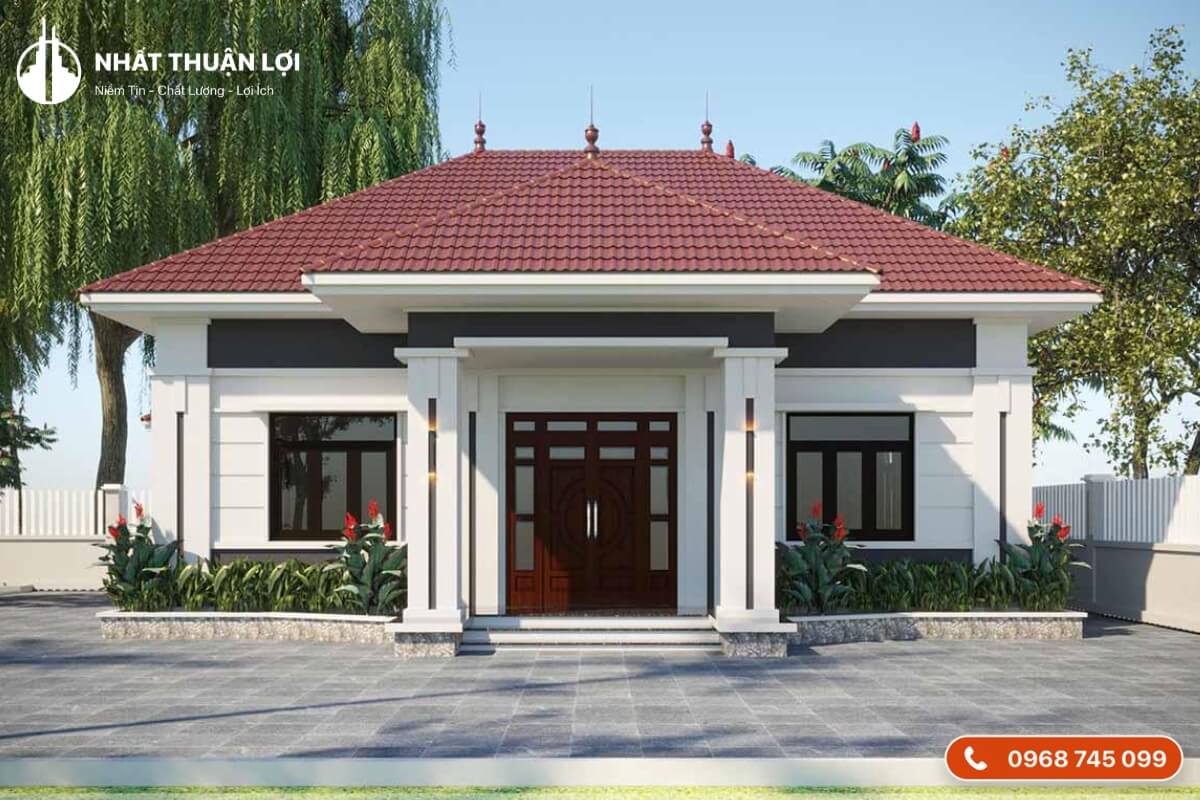 Mẫu nhà 200 triệu mái tôn
