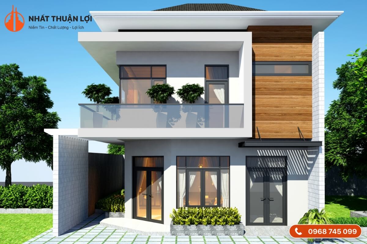 Mẫu nhà 60m2 với không gian xanh Mẫu nhà 60m2 với không gian xanh