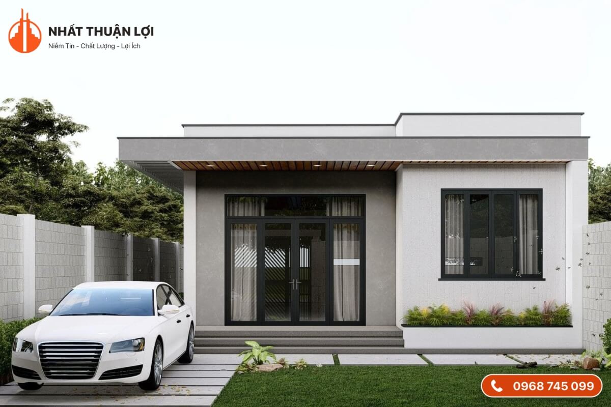 Mẫu nhà cấp 4 giá 70 triệu mái bằng