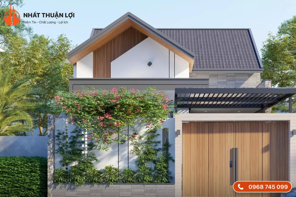 Mẫu nhà cấp 4 trọn gói 200 triệu mái Thái