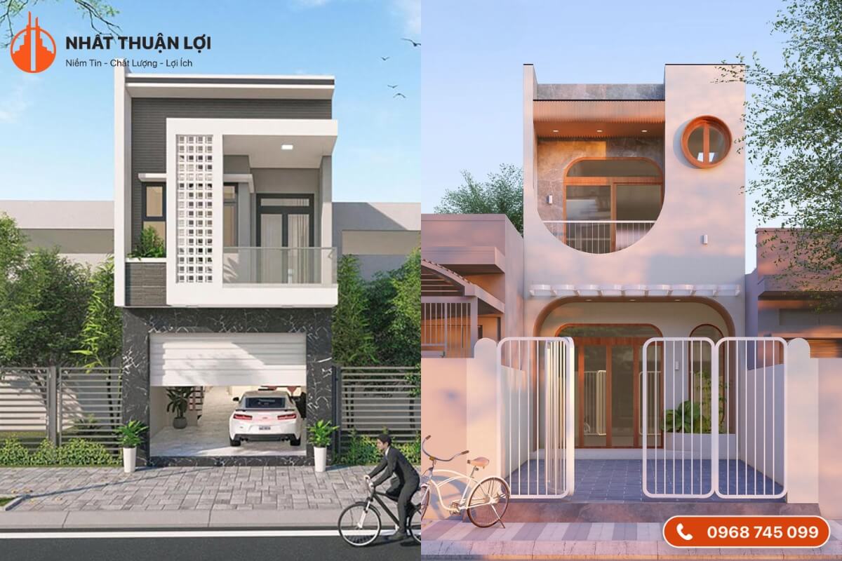 Mẫu thiết kế nhà 60m2 có 2 tầng với 4 phòng ngủ Mẫu thiết kế nhà 60m2 có 2 tầng với 4 phòng ngủ