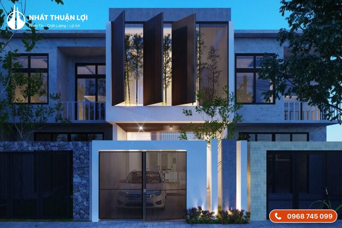 Nhà 1 trệt 1 lầu 5x15 có gara Nhà 1 trệt 1 lầu 5x15 có gara