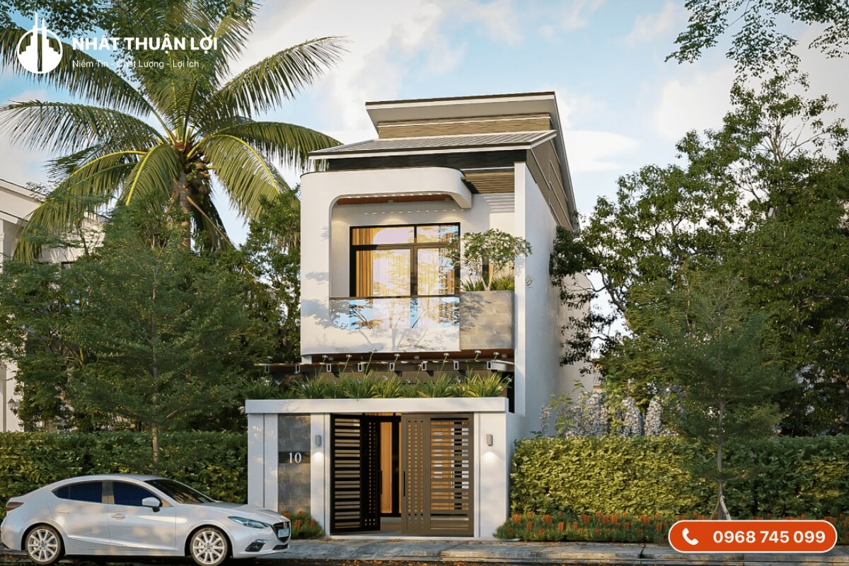 Nhà 1 trệt 1 lầu 5x15 có sân vườn Nhà 1 trệt 1 lầu 5x15 có sân vườn