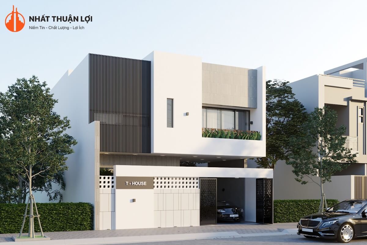 Nhà 2 tầng 4 phòng ngủ 80m2 có gara ô tô