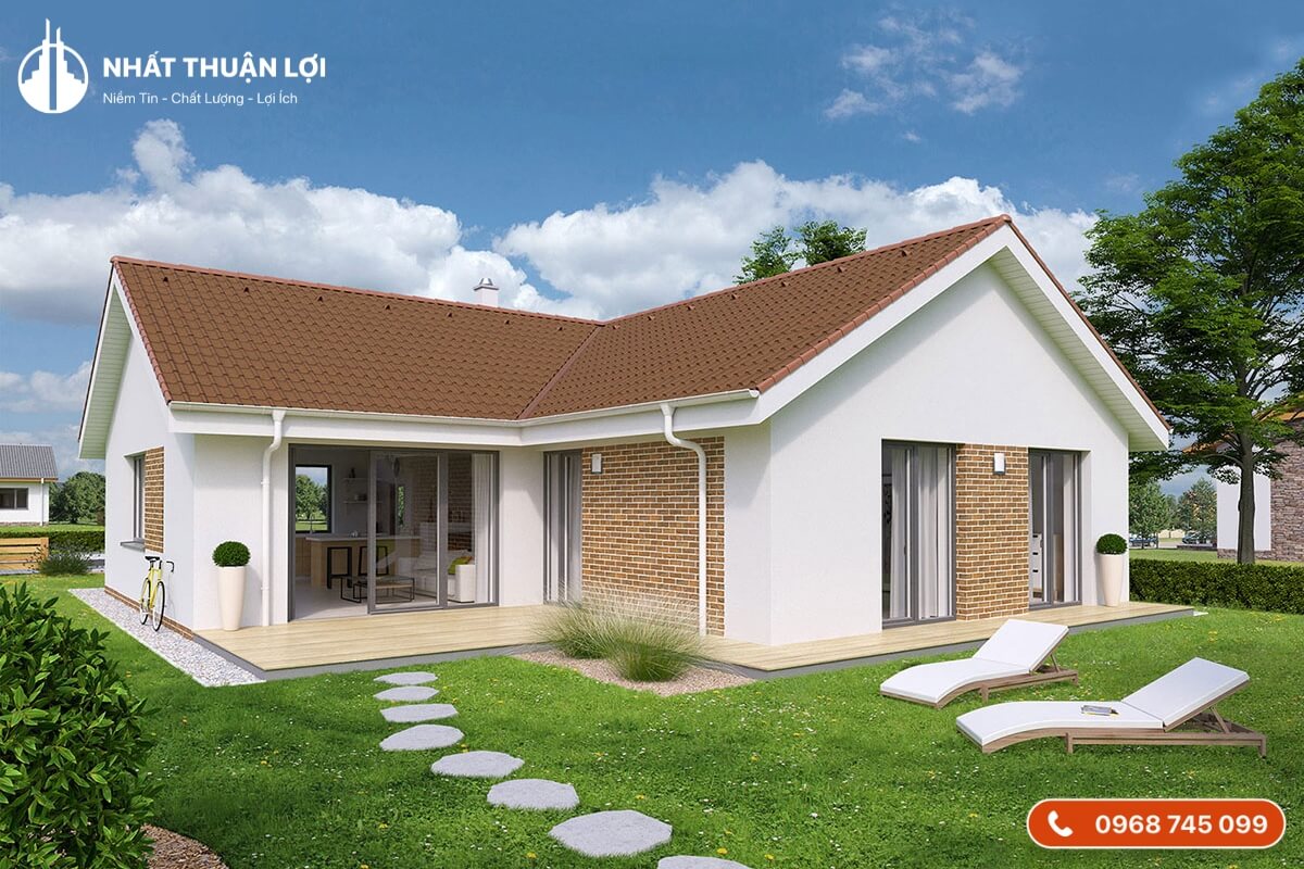 Nhà cấp 4 chữ L 200 triệu