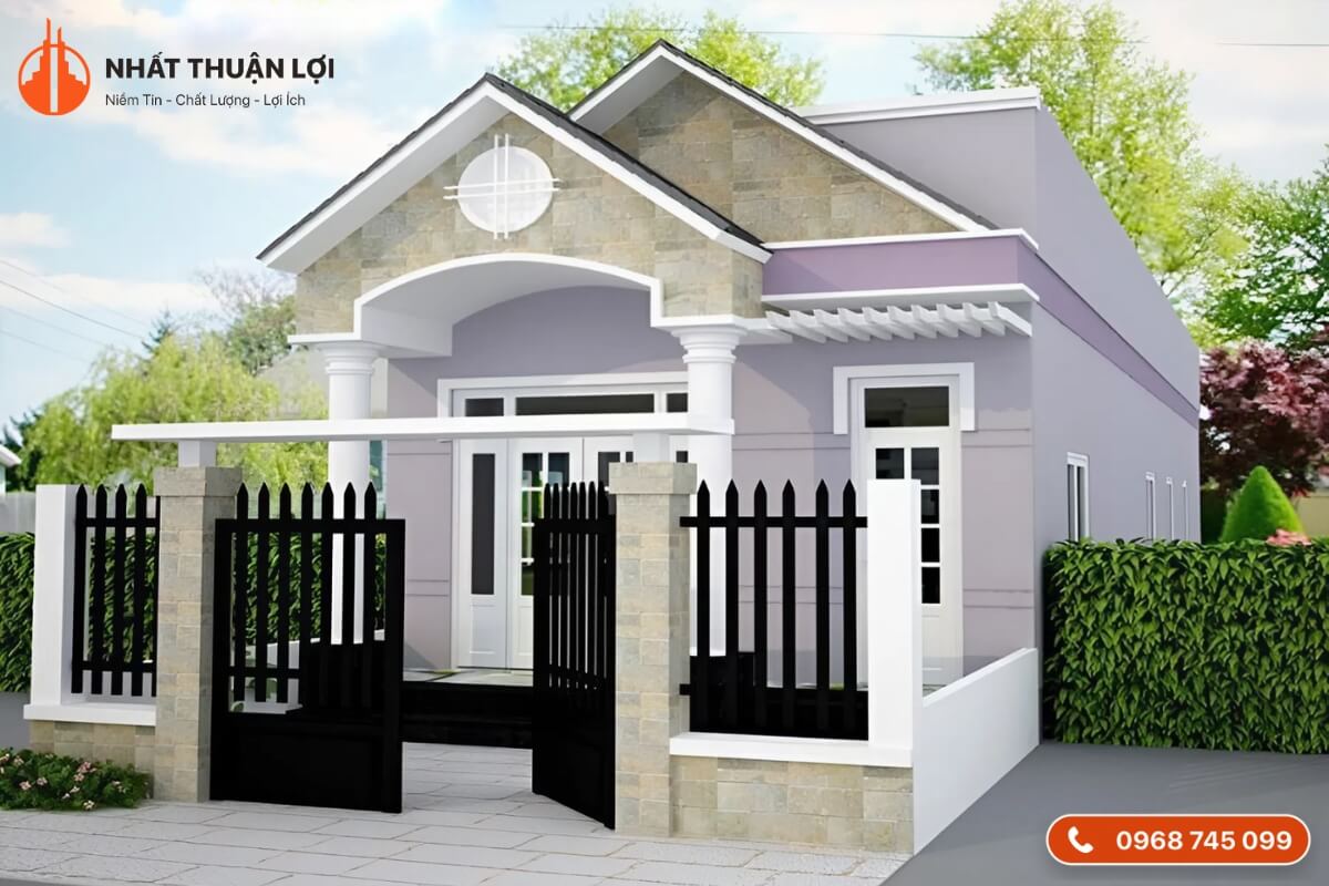 Nhà cấp 4 giá 70 triệu kiểu truyền thống