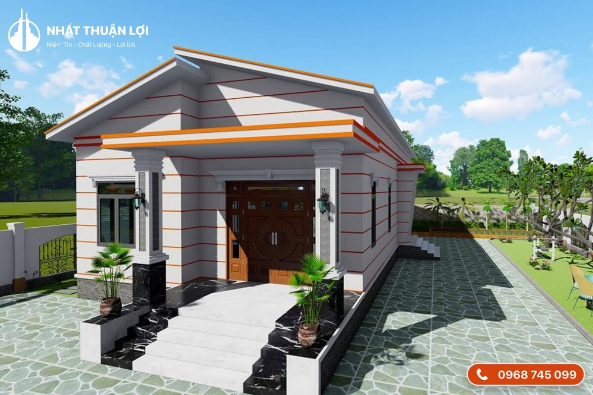 Nhà cấp 4 khoảng 150 triệu mái lệch