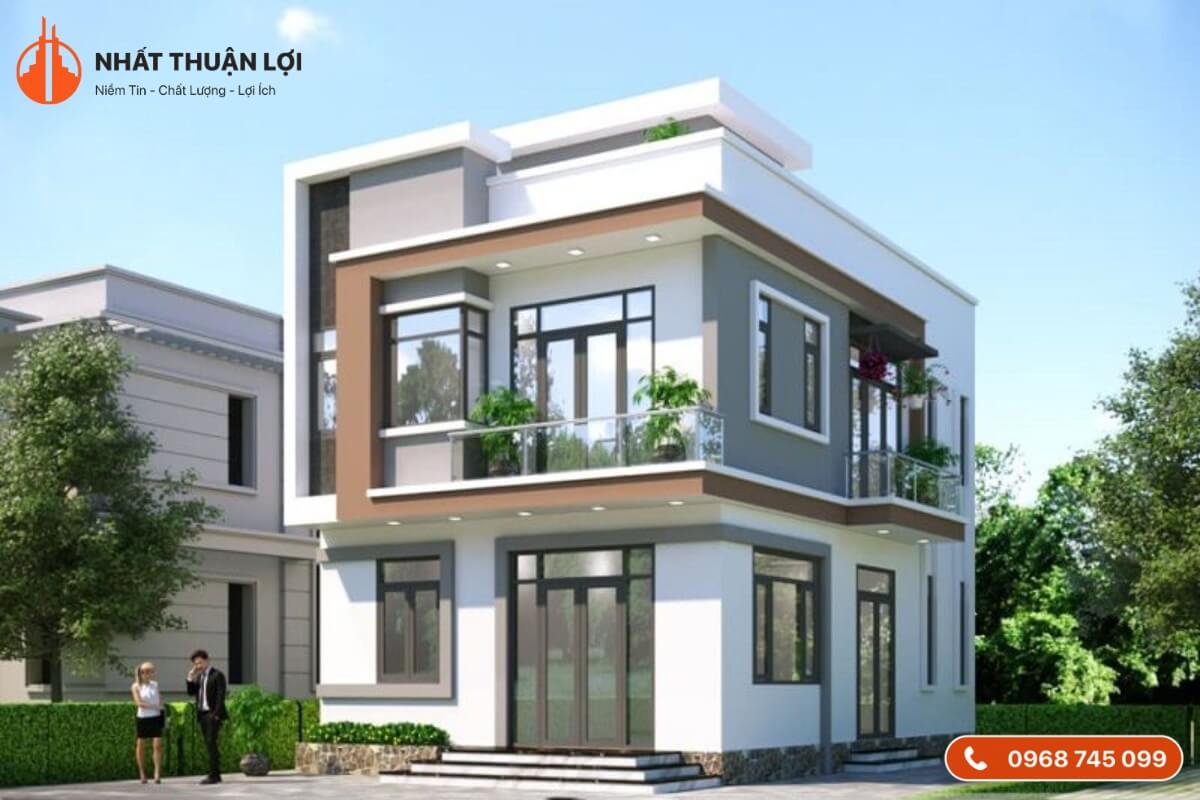 Nhà vuông 2 tầng 80m2