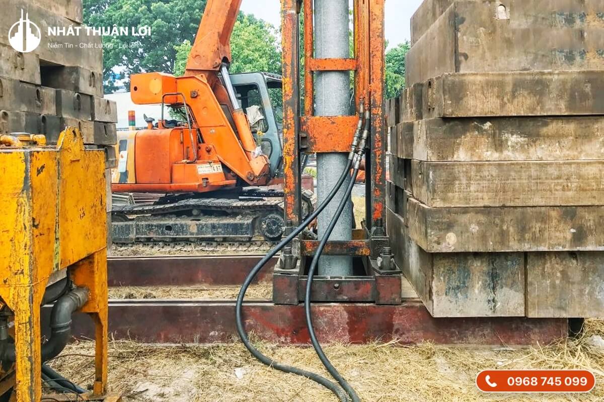 Thi công ép cọc Thi công ép cọc