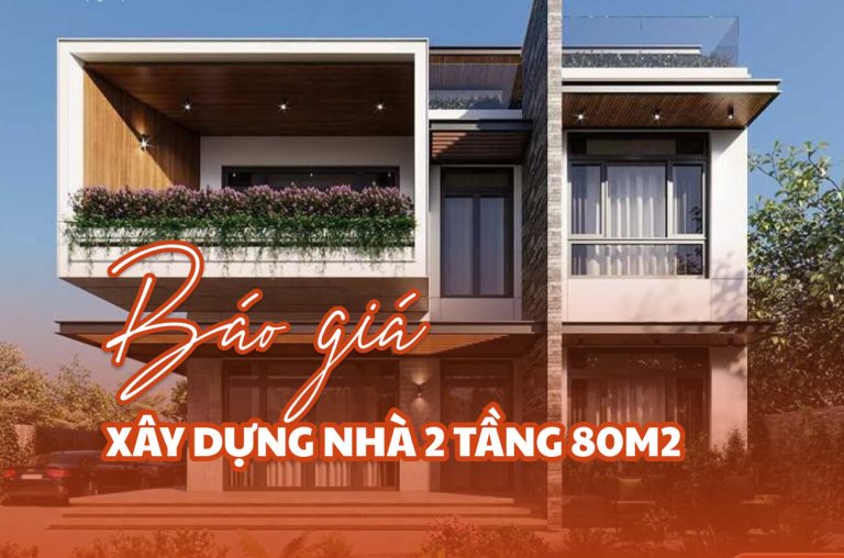 Xây nhà 2 tầng 80m2