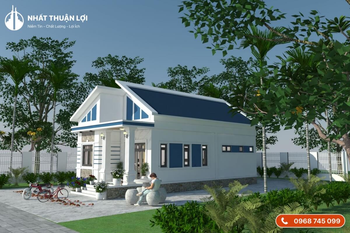 Xây nhà cấp 4 giá 70 triệu mái lệch