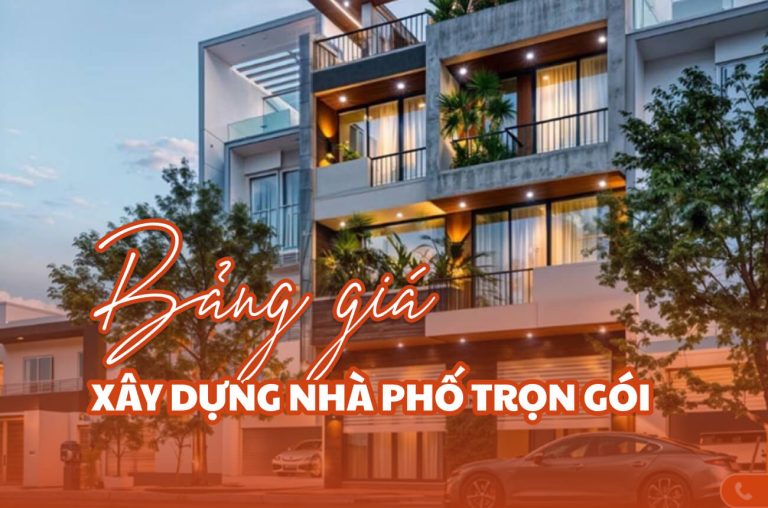 Bảng giá xây dựng nhà phố