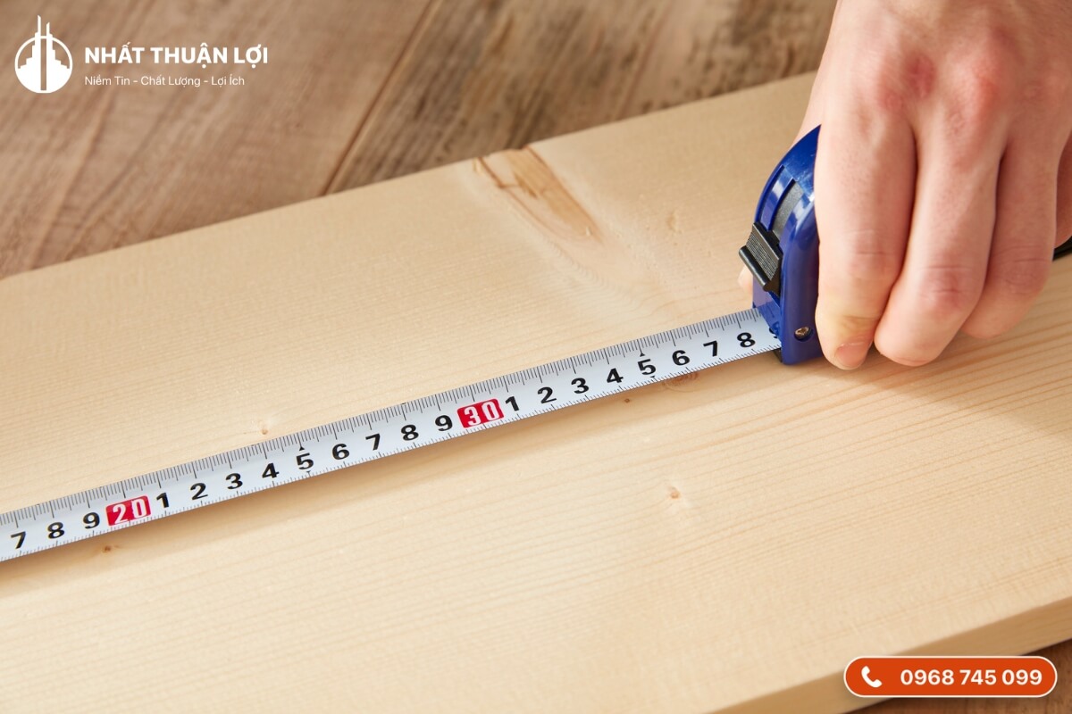 Chuẩn bị dụng cụ đo diện tích sàn Chuẩn bị dụng cụ đo diện tích sàn