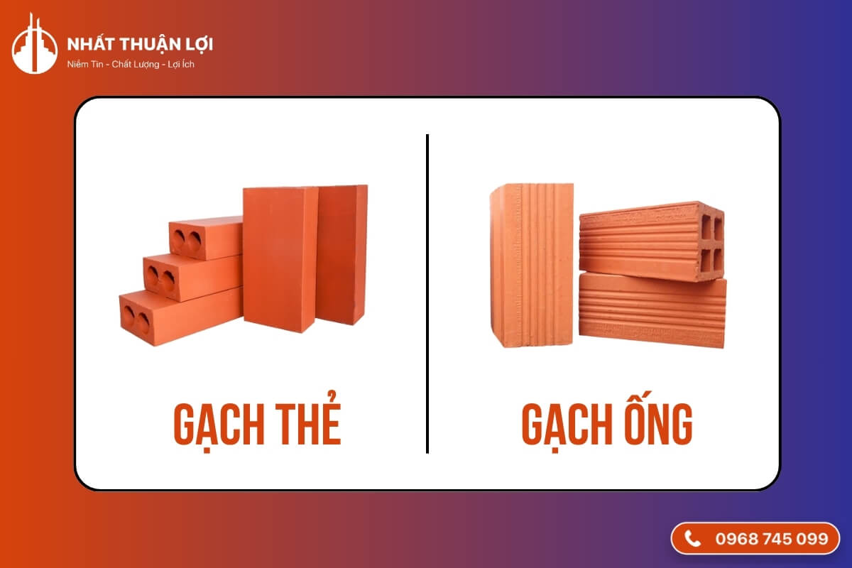 Gạch thẻ và gạch ống Gạch thẻ và gạch ống