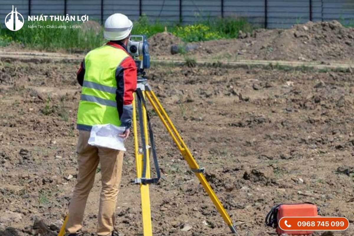 Khảo sát địa hình trước khi đặt móng nhà 2 tầng Khảo sát địa hình trước khi đặt móng nhà 2 tầng