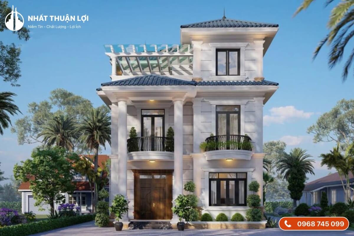 Mẫu nhà 2 tầng mái Nhật ở nông thôn Mẫu nhà 2 tầng mái Nhật ở nông thôn