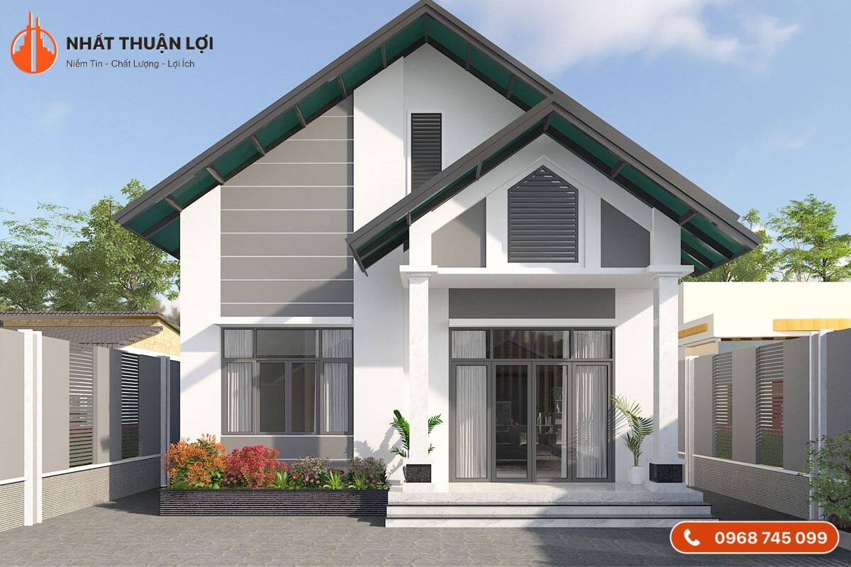 Mẫu nhà gác lửng mái Thái Mẫu nhà gác lửng mái Thái