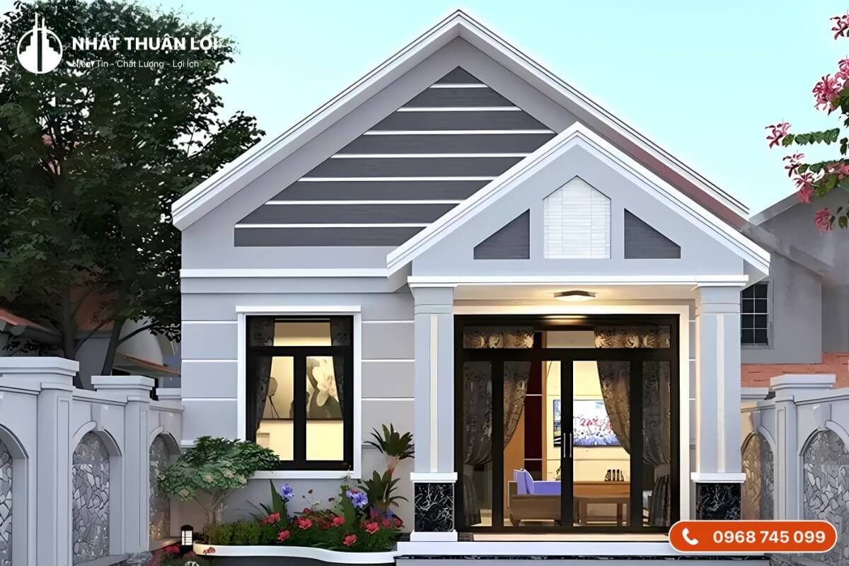Mẫu nhà mái chữ A hiện đại Mẫu nhà mái chữ A hiện đại