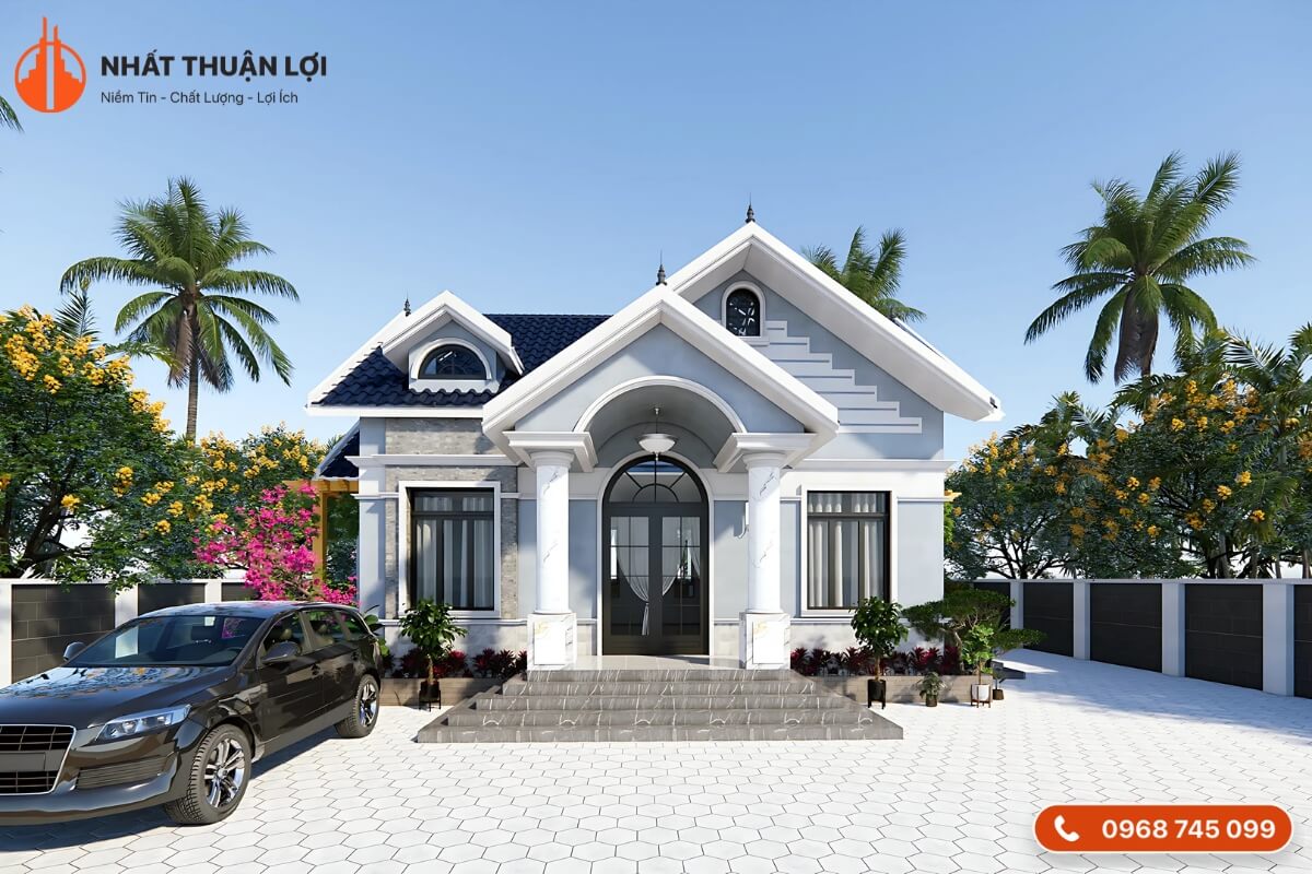 Nhà cấp 4 mái Thái 8x12m Nhà cấp 4 mái Thái 8x12m