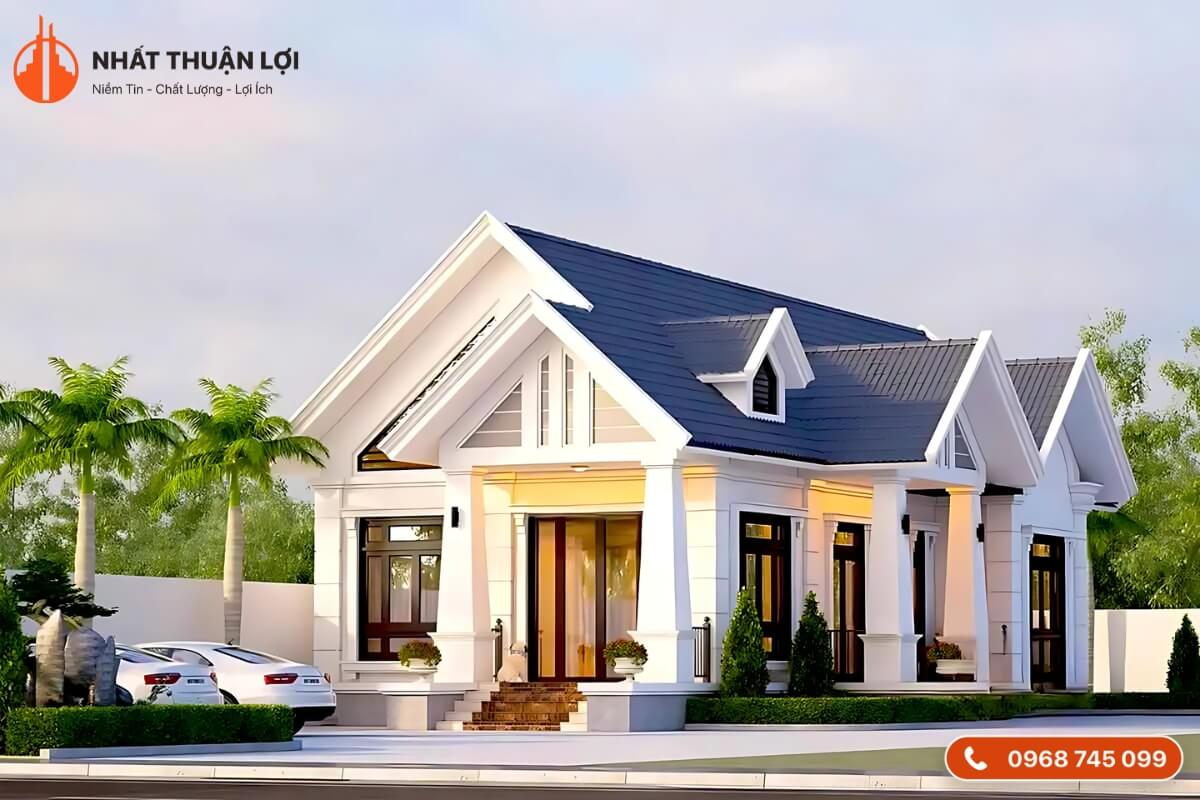 Nhà mái chữ A có thiết kế xây dựng linh hoạt Nhà mái chữ A có thiết kế xây dựng linh hoạt
