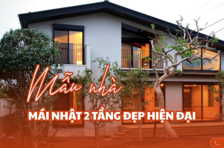 Nhà mái Nhật 2 tầng