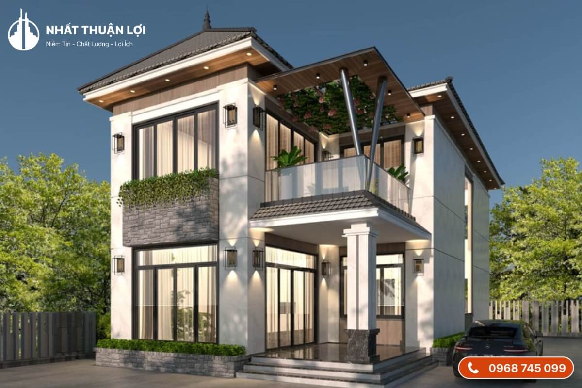Nhà mái Nhật 2 tầng phù hợp với mọi diện tích Nhà mái Nhật 2 tầng phù hợp với mọi diện tích