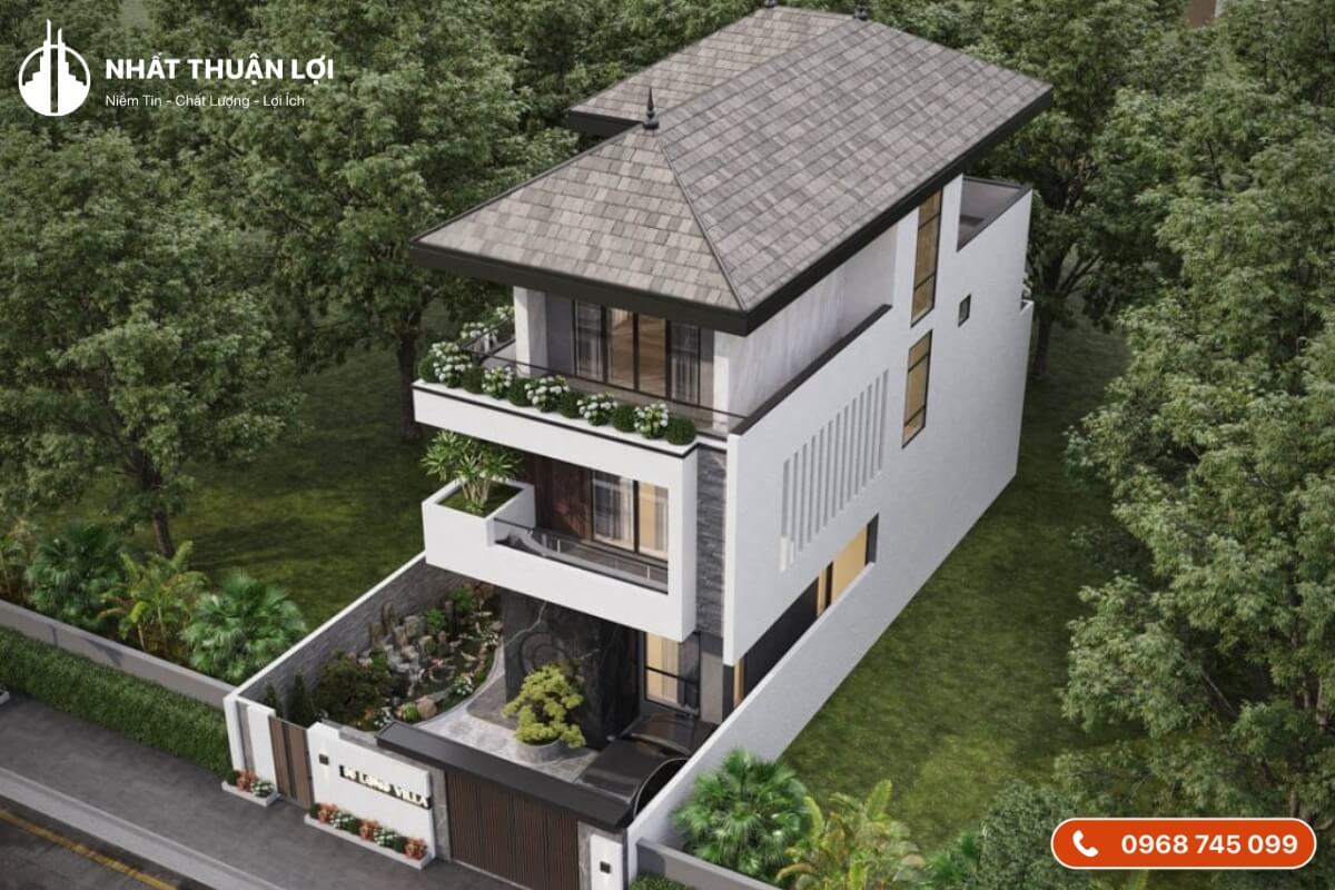 Nhà mái Nhật 2 tầng thích hợp với khí hậu Việt Nam Nhà mái Nhật 2 tầng thích hợp với khí hậu Việt Nam