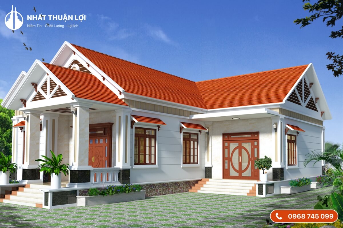 Mẫu nhà vườn mái Thái Mẫu nhà vườn mái Thái