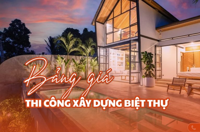 Thi công xây dựng biệt thự
