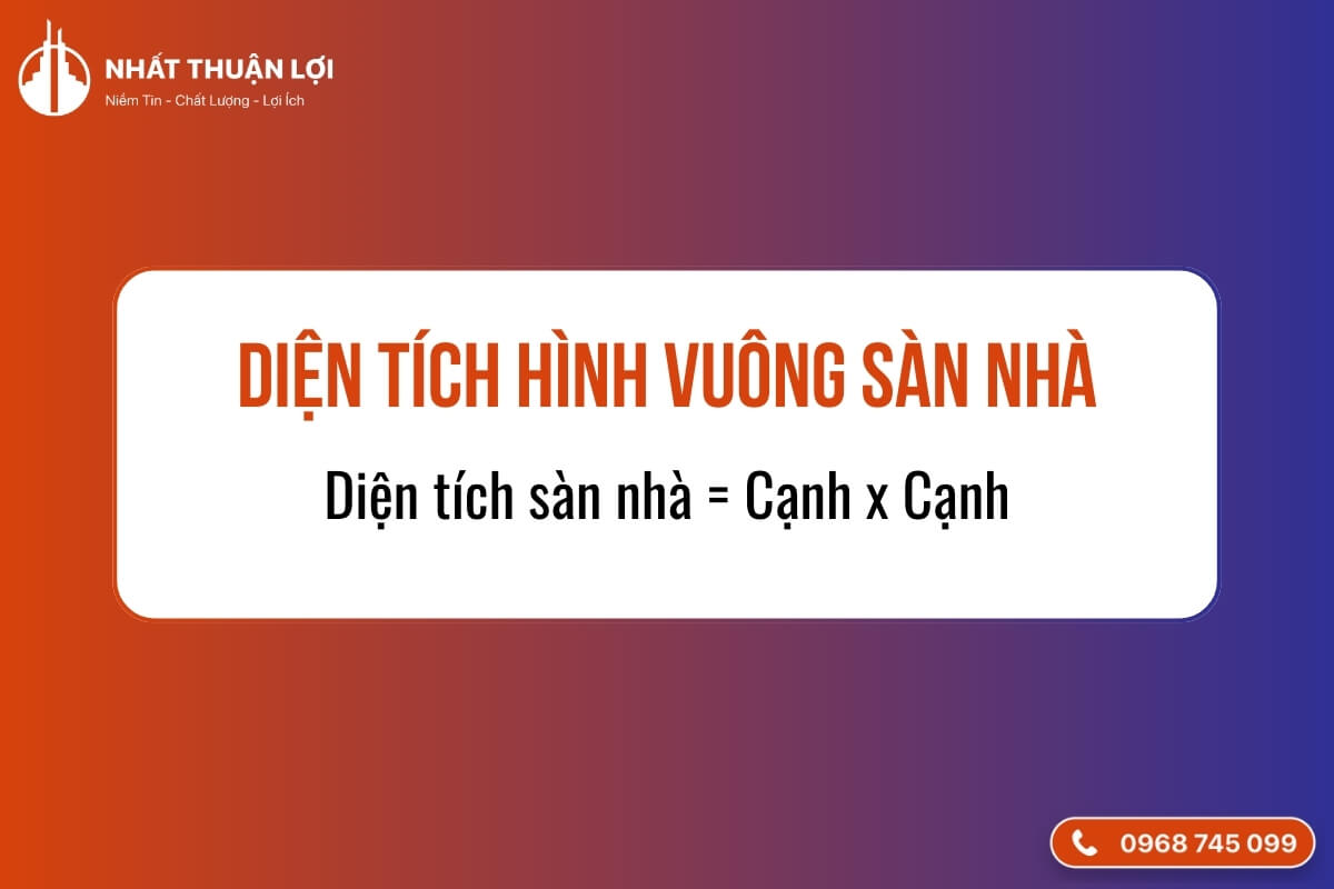Cách tính mét vuông sàn nhà hình vuông Cách tính mét vuông sàn nhà hình vuông