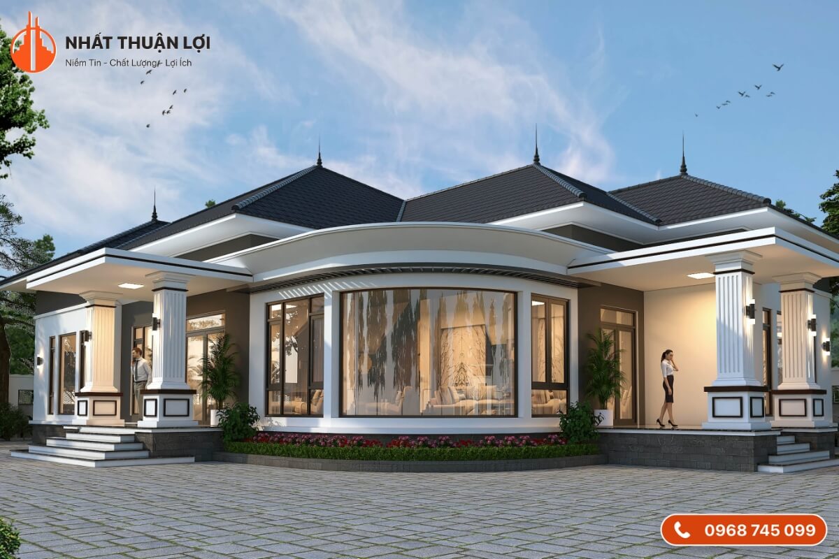 Mẫu biệt thự mini 1 tầng Mẫu biệt thự mini 1 tầng