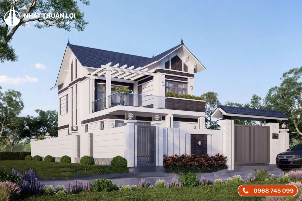 Mẫu biệt thự mini có sân vườn Mẫu biệt thự mini có sân vườn