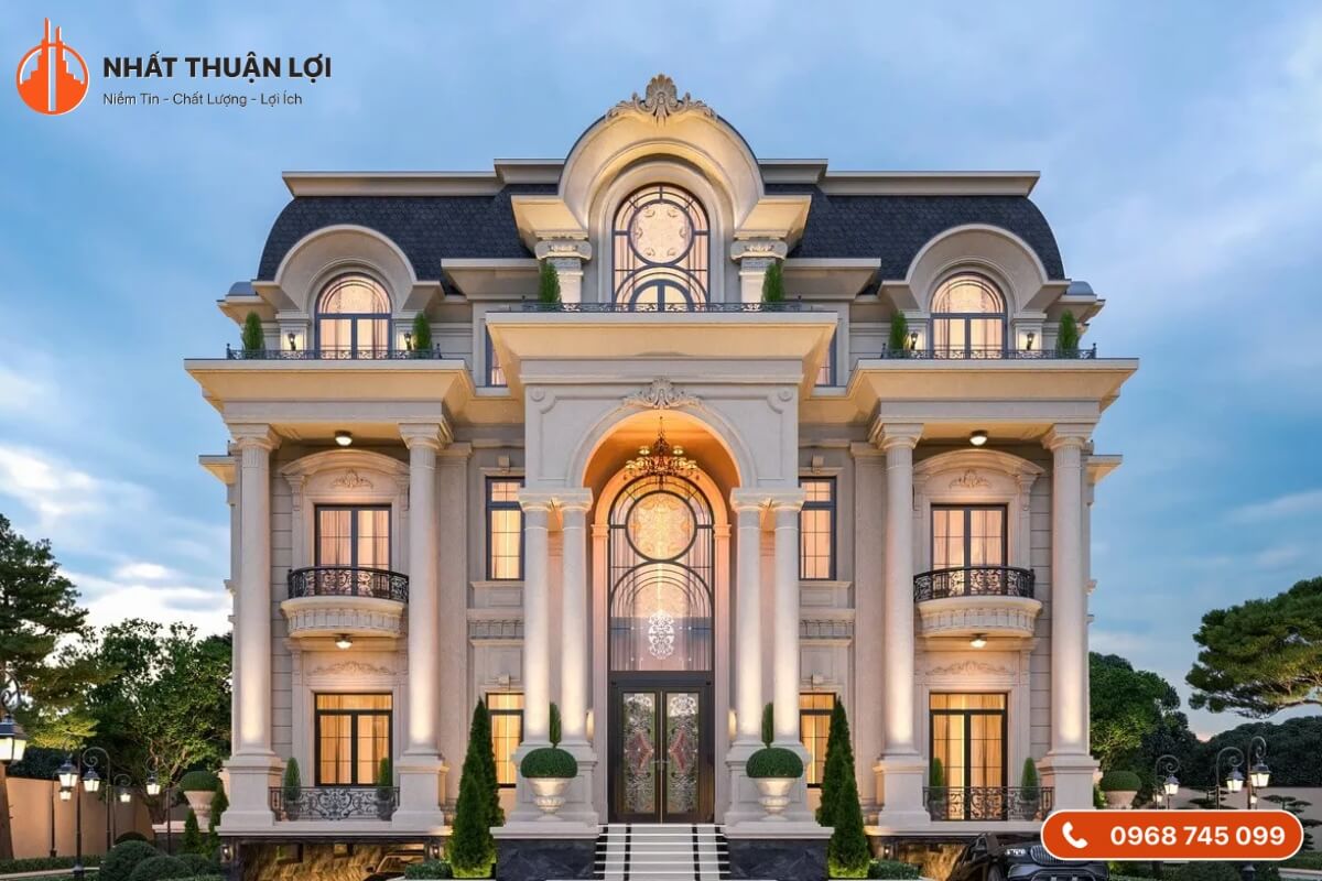 Mẫu biệt thự mini kiểu Pháp Mẫu biệt thự mini kiểu Pháp