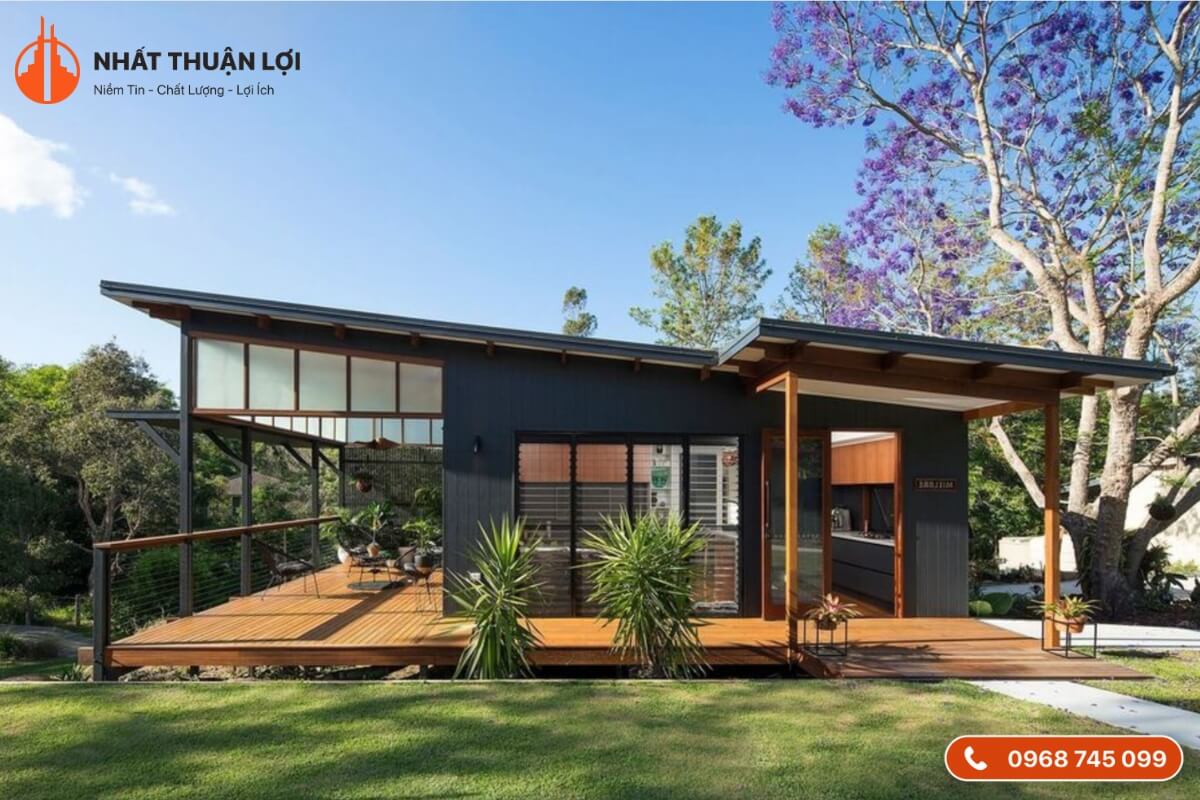 Nhà tiền chế cấp 4 đơn giản Nhà tiền chế cấp 4 đơn giản