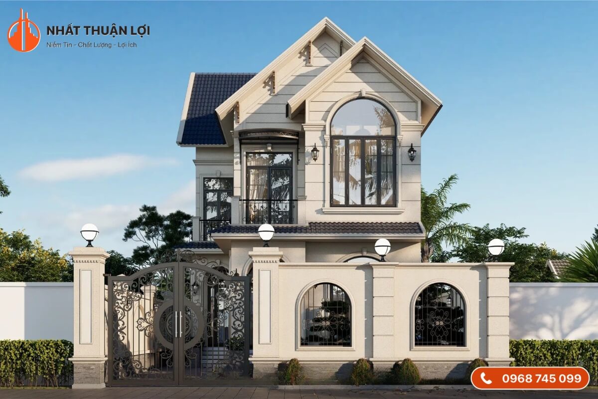 Thiết kế biệt thự mini tân cổ điển Thiết kế biệt thự mini tân cổ điển