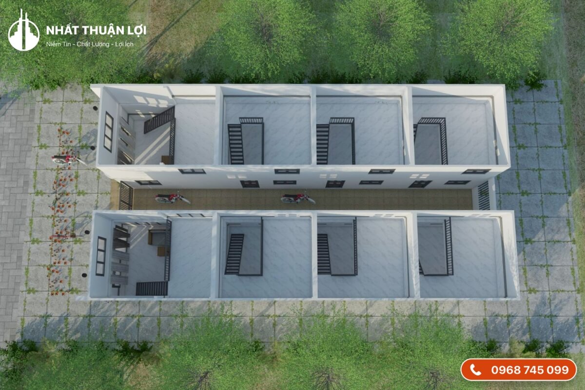 Diện tích đất xây dựng nhà trọ