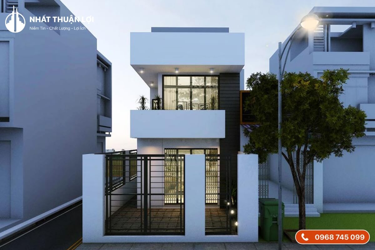 Mẫu nhà 2 tầng 5x20 chi phí 600 triệu