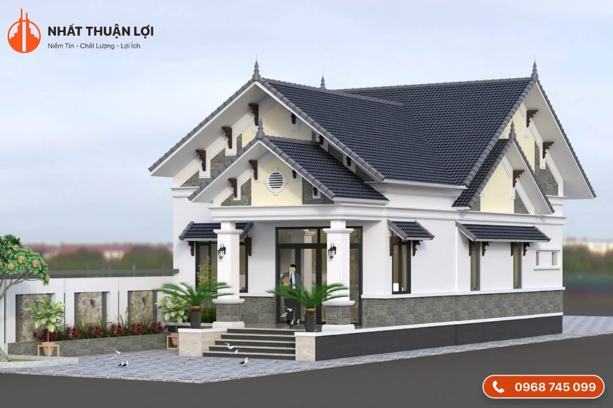 Mẫu nhà 400 triệu ở nông thôn mái Thái