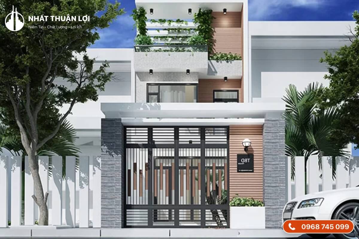 Mẫu nhà 600 triệu 2 tầng 4 phòng ngủ