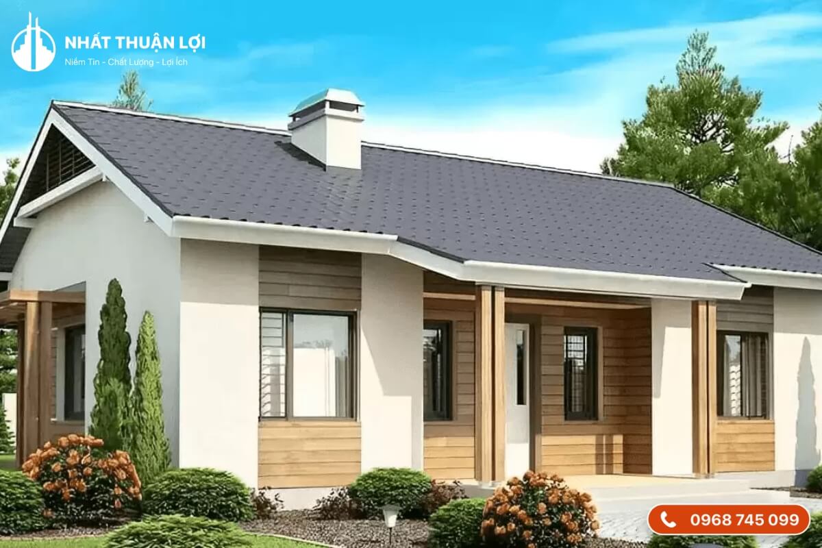 Mẫu nhà cấp 4 100 triệu 55m2 Mẫu nhà cấp 4 100 triệu 55m2