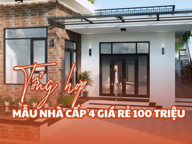 Mẫu nhà cấp 4 giá rẻ 100 triệu