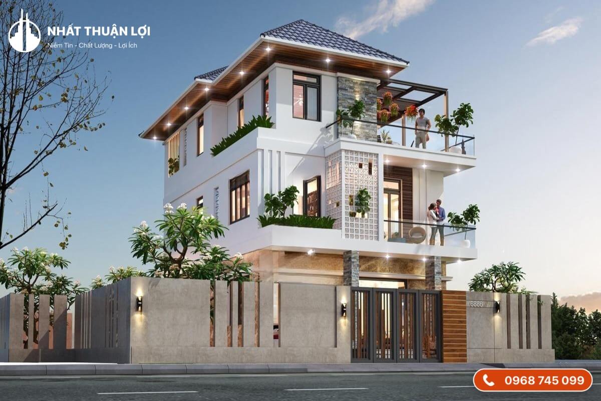 Mẫu thiết kế nhà 400 triệu giả biệt thự