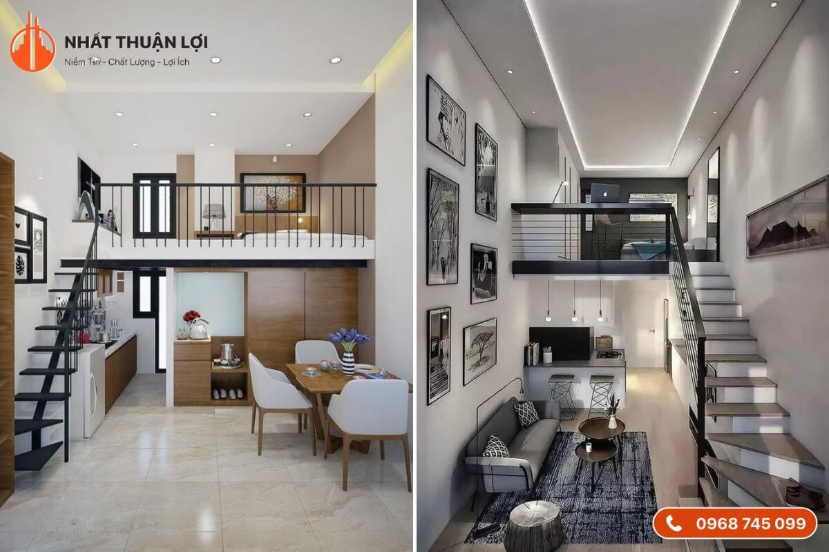 Mẫu thiết kế nhà cấp 4 gác lửng 5x12 Mẫu thiết kế nhà cấp 4 gác lửng 5x12