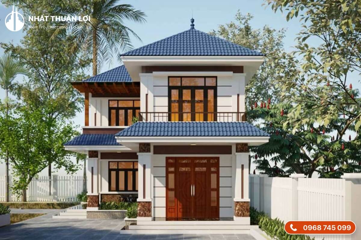 Nhà 2 tầng 600 triệu phong cách Nhật Bản