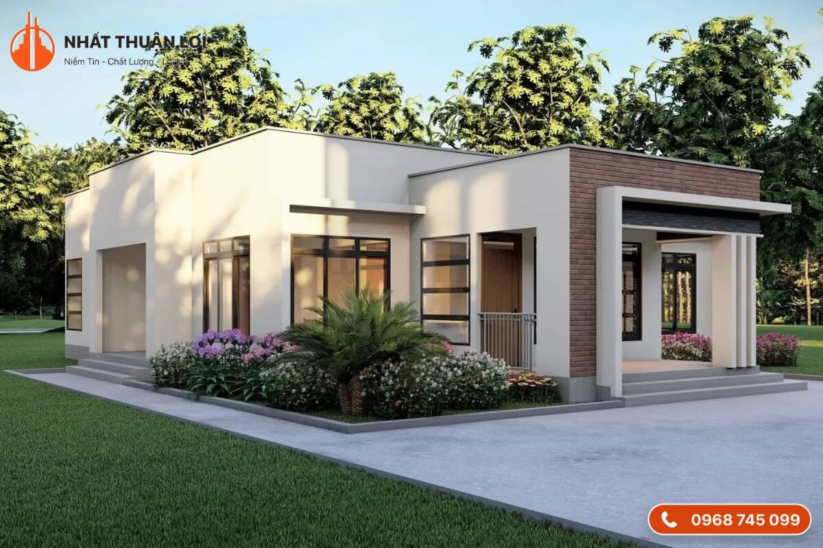 Nhà 400 triệu mái bằng