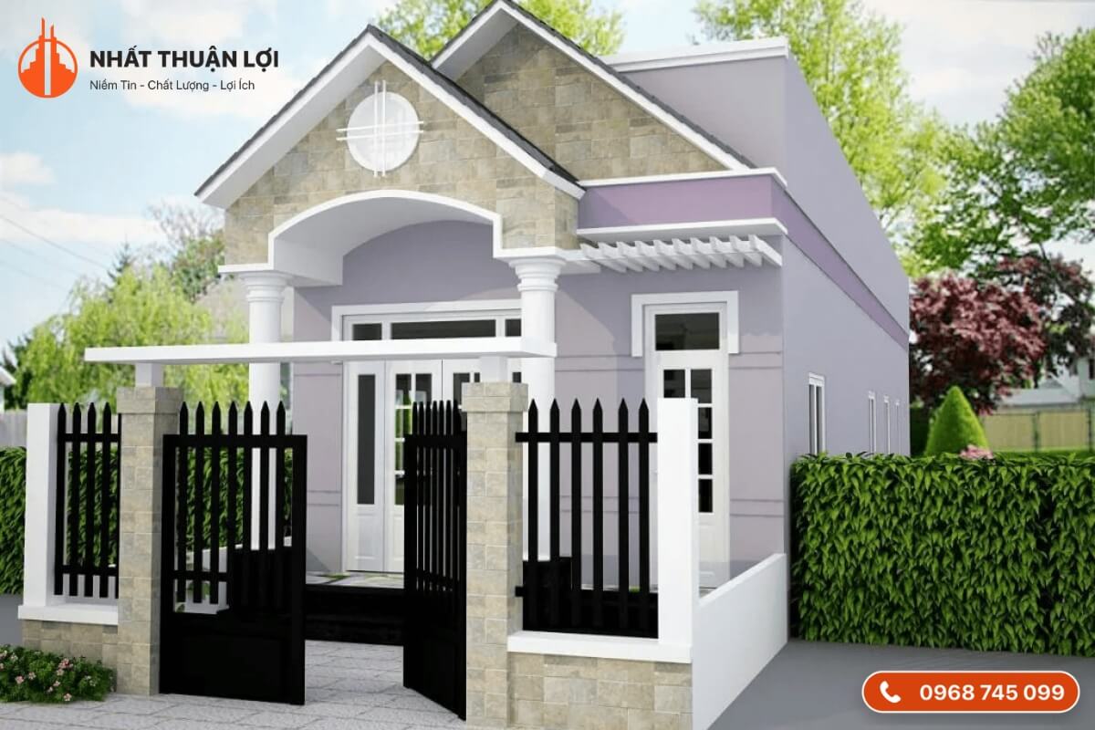 Nhà cấp 4 100 triệu tân cổ điển Nhà cấp 4 100 triệu tân cổ điển